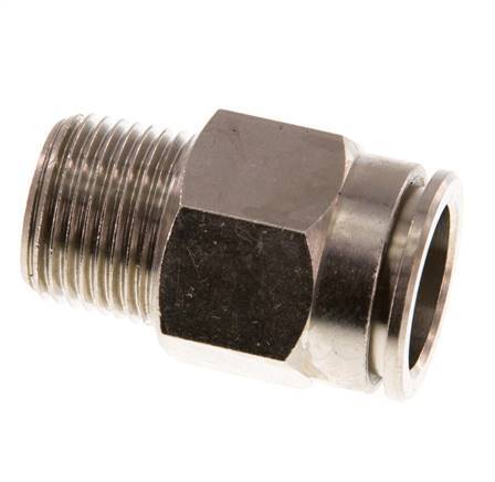 14mm x R3/8'' Push-in Fitting with Male Threads Brass NBR