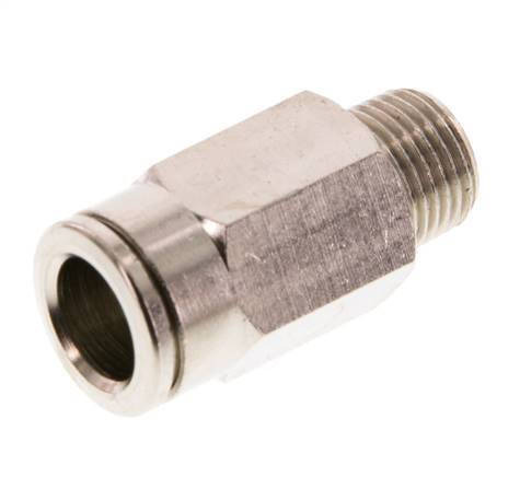 8mm x R1/8'' Push-in Fitting with Male Threads Brass FKM [2 Pieces]