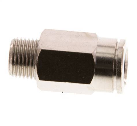 8mm x R1/8'' Push-in Fitting with Male Threads Brass FKM [2 Pieces]