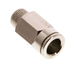 8mm x R1/8'' Push-in Fitting with Male Threads Brass FKM [2 Pieces]