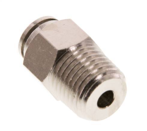 6mm x R1/4'' Push-in Fitting with Male Threads Brass FKM [2 Pieces]