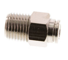 6mm x R1/4'' Push-in Fitting with Male Threads Brass FKM [2 Pieces]