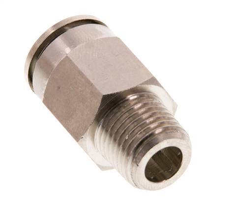 12mm x R1/4'' Push-in Fitting with Male Threads Brass FKM [2 Pieces]