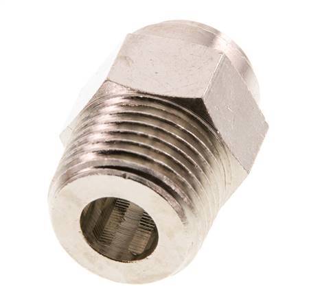 12mm x R1/2'' Push-in Fitting with Male Threads Brass FKM