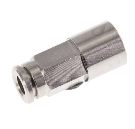 5mm x G1/8'' Push-in Fitting with Female Threads Brass NBR [2 Pieces]