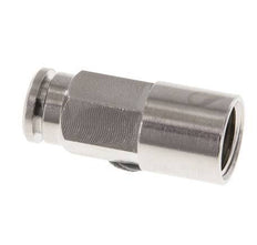 5mm x G1/8'' Push-in Fitting with Female Threads Brass NBR [2 Pieces]