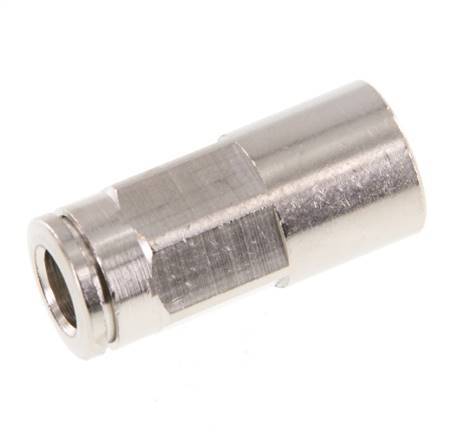 6mm x G1/8'' Push-in Fitting with Female Threads Brass NBR [2 Pieces]