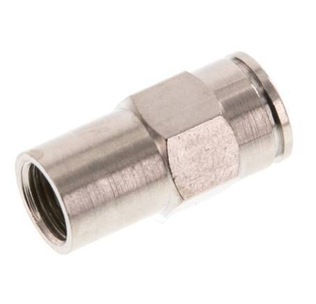 8mm x G1/8'' Push-in Fitting with Female Threads Brass NBR [2 Pieces]