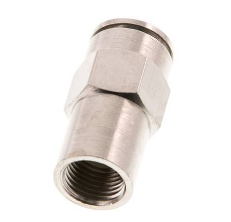 8mm x G1/8'' Push-in Fitting with Female Threads Brass NBR [2 Pieces]