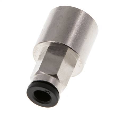 5mm x G1/4'' Push-in Fitting with Female Threads Brass NBR [2 Pieces]