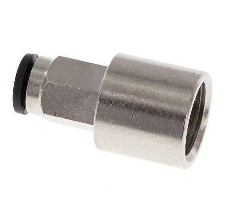 5mm x G1/4'' Push-in Fitting with Female Threads Brass NBR [2 Pieces]