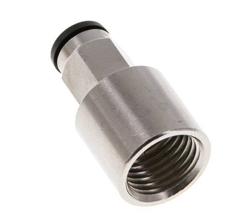 5mm x G1/4'' Push-in Fitting with Female Threads Brass NBR [2 Pieces]