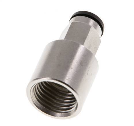 5mm x G1/4'' Push-in Fitting with Female Threads Brass NBR [2 Pieces]