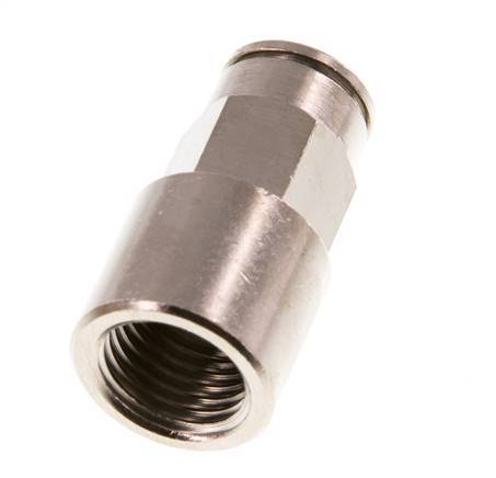 8mm x G1/4'' Push-in Fitting with Female Threads Brass NBR [2 Pieces]