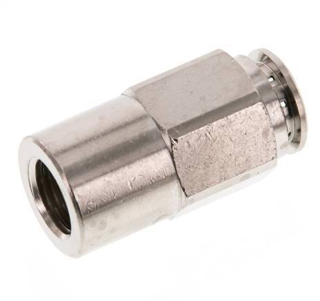 12mm x G1/4'' Push-in Fitting with Female Threads Brass NBR