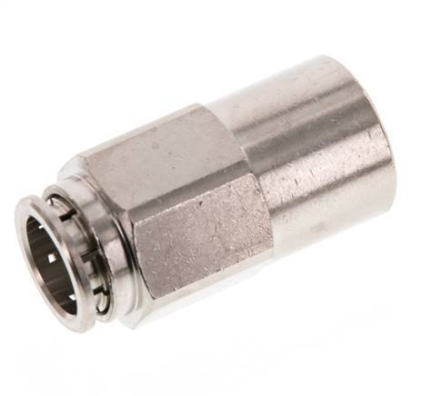 12mm x G1/4'' Push-in Fitting with Female Threads Brass NBR