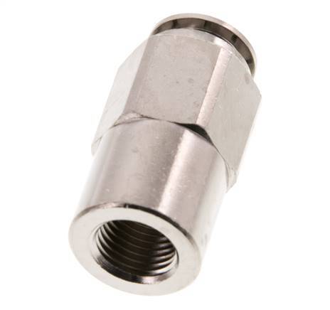 12mm x G1/4'' Push-in Fitting with Female Threads Brass NBR