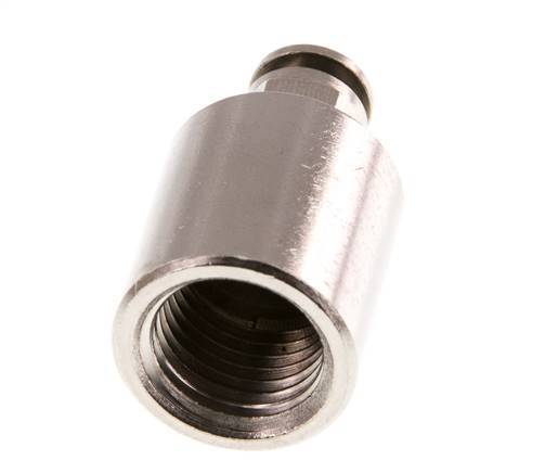 4mm x G1/4'' Push-in Fitting with Female Threads Brass FKM [2 Pieces]