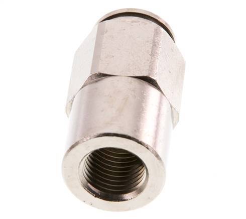 12mm x G1/4'' Push-in Fitting with Female Threads Brass FKM