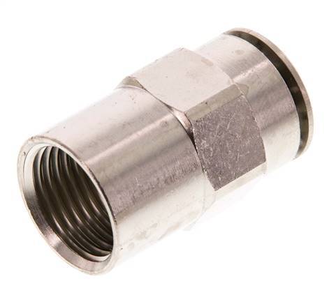 16mm x G1/2'' Push-in Fitting with Female Threads Brass FKM