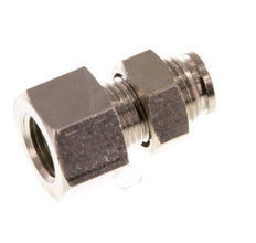 4mm x G1/8'' Push-in Fitting with Female Threads Brass NBR Bulkhead [2 Pieces]