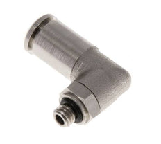5mm x M 5 90deg Elbow Push-in Fitting with Male Threads Brass NBR Rotatable [2 Pieces]