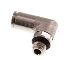 4mm x M 7 90deg Elbow Push-in Fitting with Male Threads Brass NBR Rotatable [2 Pieces]