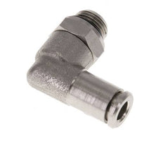 5mm x G1/8'' 90deg Elbow Push-in Fitting with Male Threads Brass NBR Rotatable [2 Pieces]