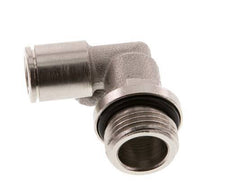 8mm x G3/8'' 90deg Elbow Push-in Fitting with Male Threads Brass NBR Rotatable [2 Pieces]