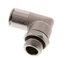 12mm x G3/8'' 90deg Elbow Push-in Fitting with Male Threads Brass NBR Rotatable
