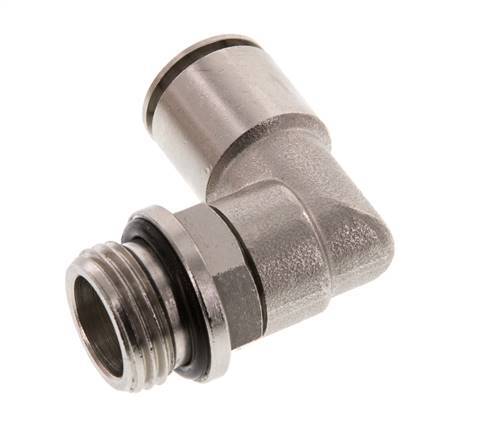 14mm x G1/2'' 90deg Elbow Push-in Fitting with Male Threads Brass NBR Rotatable