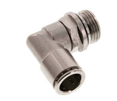 14mm x G1/2'' 90deg Elbow Push-in Fitting with Male Threads Brass NBR Rotatable