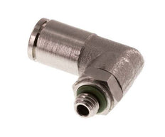 4mm x M 5 90deg Elbow Push-in Fitting with Male Threads Brass FKM Rotatable [2 Pieces]