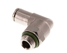 4mm x G1/8'' 90deg Elbow Push-in Fitting with Male Threads Brass FKM Rotatable [2 Pieces]