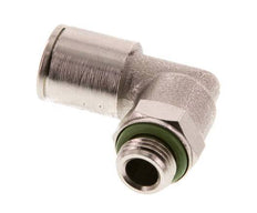 8mm x G1/8'' 90deg Elbow Push-in Fitting with Male Threads Brass FKM Rotatable [2 Pieces]
