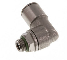 10mm x G1/8'' 90deg Elbow Push-in Fitting with Male Threads Brass FKM Rotatable