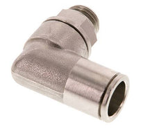 12mm x G1/4'' 90deg Elbow Push-in Fitting with Male Threads Brass FKM Rotatable