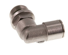 10mm x G3/8'' 90deg Elbow Push-in Fitting with Male Threads Brass FKM Rotatable