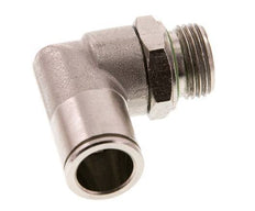 12mm x G3/8'' 90deg Elbow Push-in Fitting with Male Threads Brass FKM Rotatable