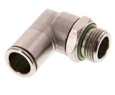 12mm x G3/8'' 90deg Elbow Push-in Fitting with Male Threads Brass FKM Rotatable