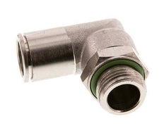 12mm x G3/8'' 90deg Elbow Push-in Fitting with Male Threads Brass FKM Rotatable