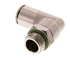 12mm x G3/8'' 90deg Elbow Push-in Fitting with Male Threads Brass FKM Rotatable