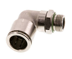 16mm x G3/8'' 90deg Elbow Push-in Fitting with Male Threads Brass FKM Rotatable