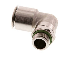 16mm x G3/8'' 90deg Elbow Push-in Fitting with Male Threads Brass FKM Rotatable