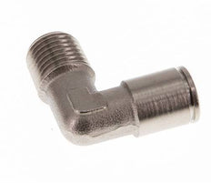 8mm x R1/4'' 90deg Elbow Push-in Fitting with Male Threads Brass NBR [2 Pieces]
