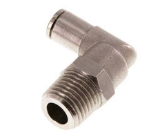 4mm x R1/4'' 90deg Elbow Push-in Fitting with Male Threads Brass NBR Rotatable [2 Pieces]