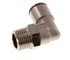 14mm x R1/2'' 90deg Elbow Push-in Fitting with Male Threads Brass NBR Rotatable