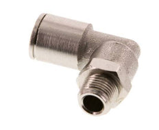 8mm x R1/8'' 90deg Elbow Push-in Fitting with Male Threads Brass FKM Rotatable [2 Pieces]