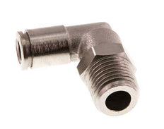 6mm x R1/4'' 90deg Elbow Push-in Fitting with Male Threads Brass FKM Rotatable [2 Pieces]