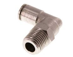 6mm x R1/4'' 90deg Elbow Push-in Fitting with Male Threads Brass FKM Rotatable [2 Pieces]